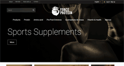 Desktop Screenshot of forceprotein.com